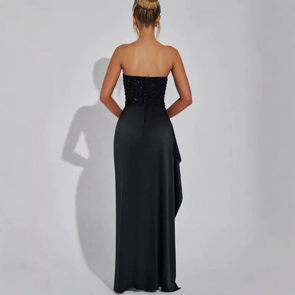 Women's Elegant Sexy Sequined Tube High Waist Tops