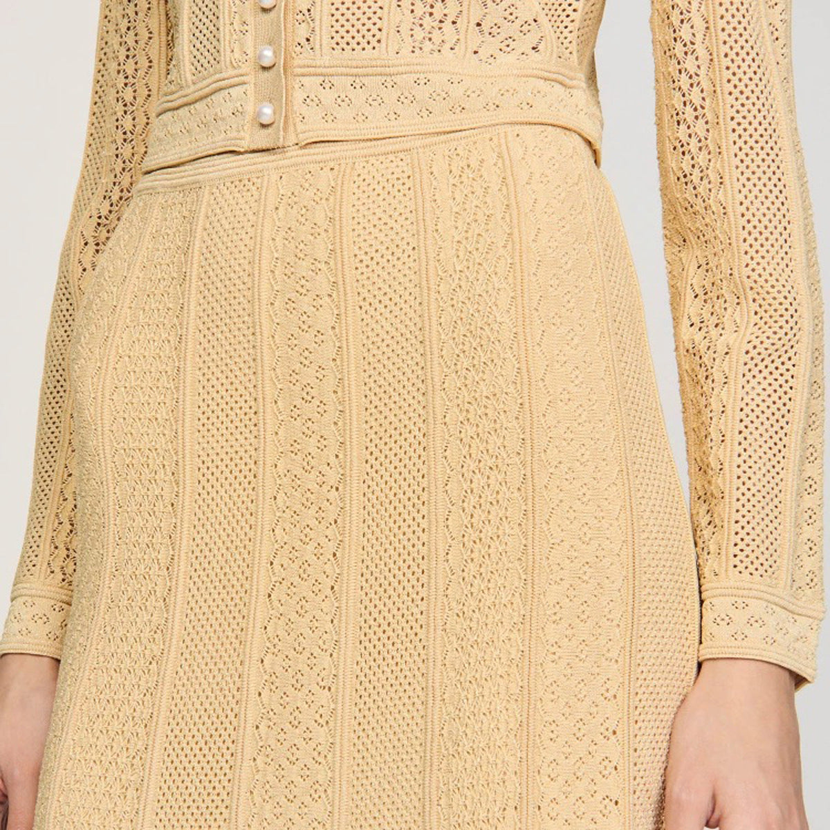 High Quality Long Sleeve Lady Knitted Suits