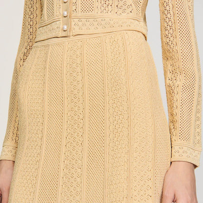 High Quality Long Sleeve Lady Knitted Suits