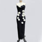 Multicolor Tube Flower Sexy Bandage Maxi Dresses