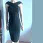 Women's Dress Gold Silk Sier Edge Strip Dresses