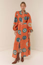 Unique Casual Fashion Belt Linen Long Dresses
