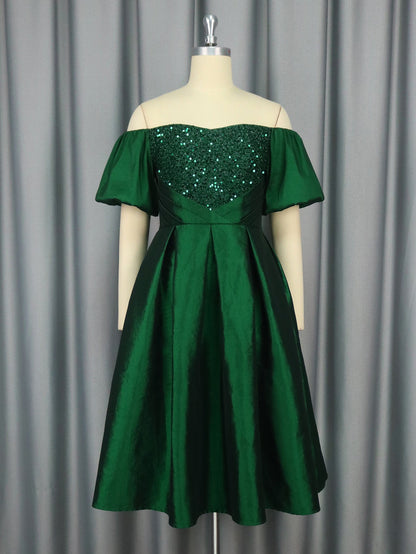 Women's Vintage Sexy Dress Fashion Elegant Sequined Dresses