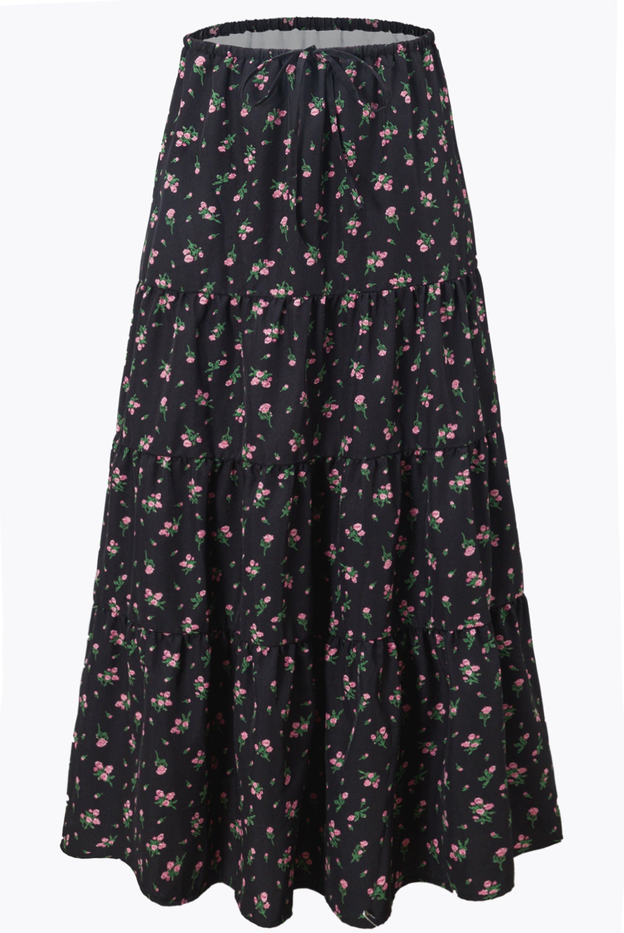 Women's Waist Elastic Large Swing Loose Patchwork Skirts