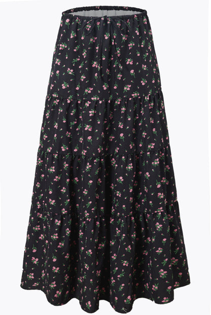 Women's Waist Elastic Large Swing Loose Patchwork Skirts