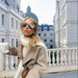 Women's French Style Double Breasted Woolen Autumn Coats