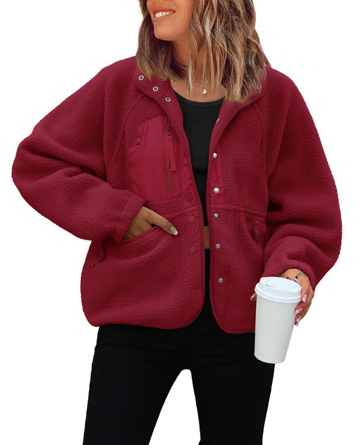 Women's Pretty Polar Fleece Sports Leisure Jackets