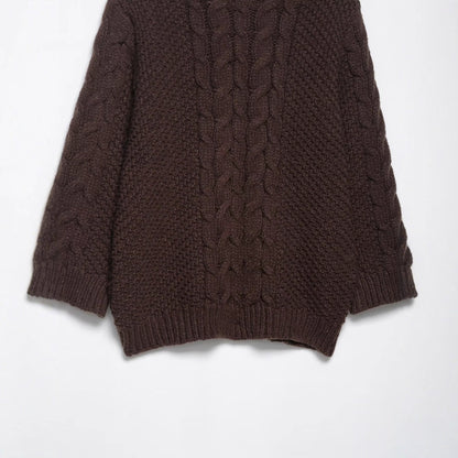 Summer Hemp Pattern Big Sleeves Loose Sweaters