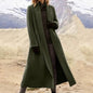 Women's Fashion Outer Casual Woolen Trench Coats