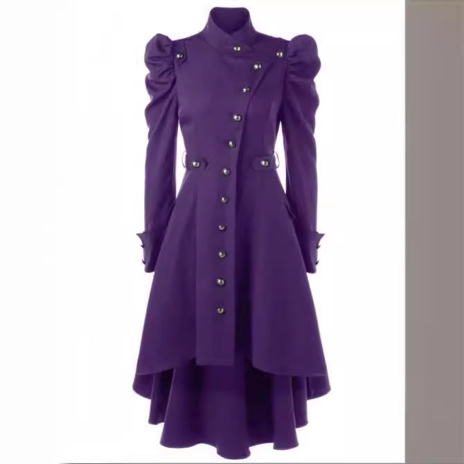 Women's Trench Stand-up Collar Slim Fit British Coats