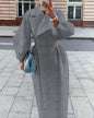 Hepburn Woolen Royal Court Style Lantern Sleeve Large Coats