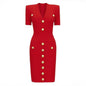Fashionable Knitted Slim Fit Slimming Sleeve Dresses