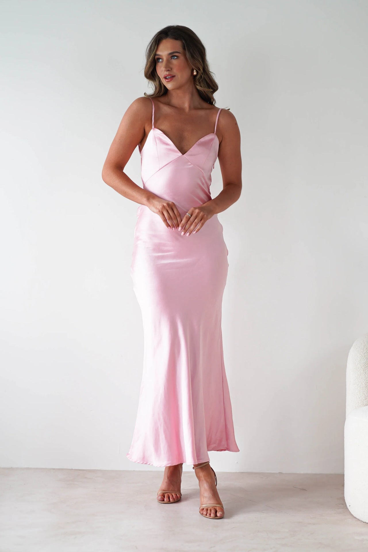 New Dress Strap Satin Fashion Backless Dresses