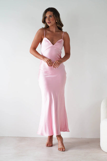 New Dress Strap Satin Fashion Backless Dresses