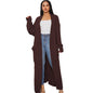Women's Lazy Fashion Solid Color Long Twist Dresses