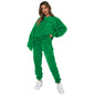 Women's Round Neck Pullover Long Sleeve Two-piece Suits