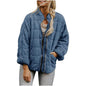 Women's Solid Color Stand-up Collar Loose Pockets Long Coats