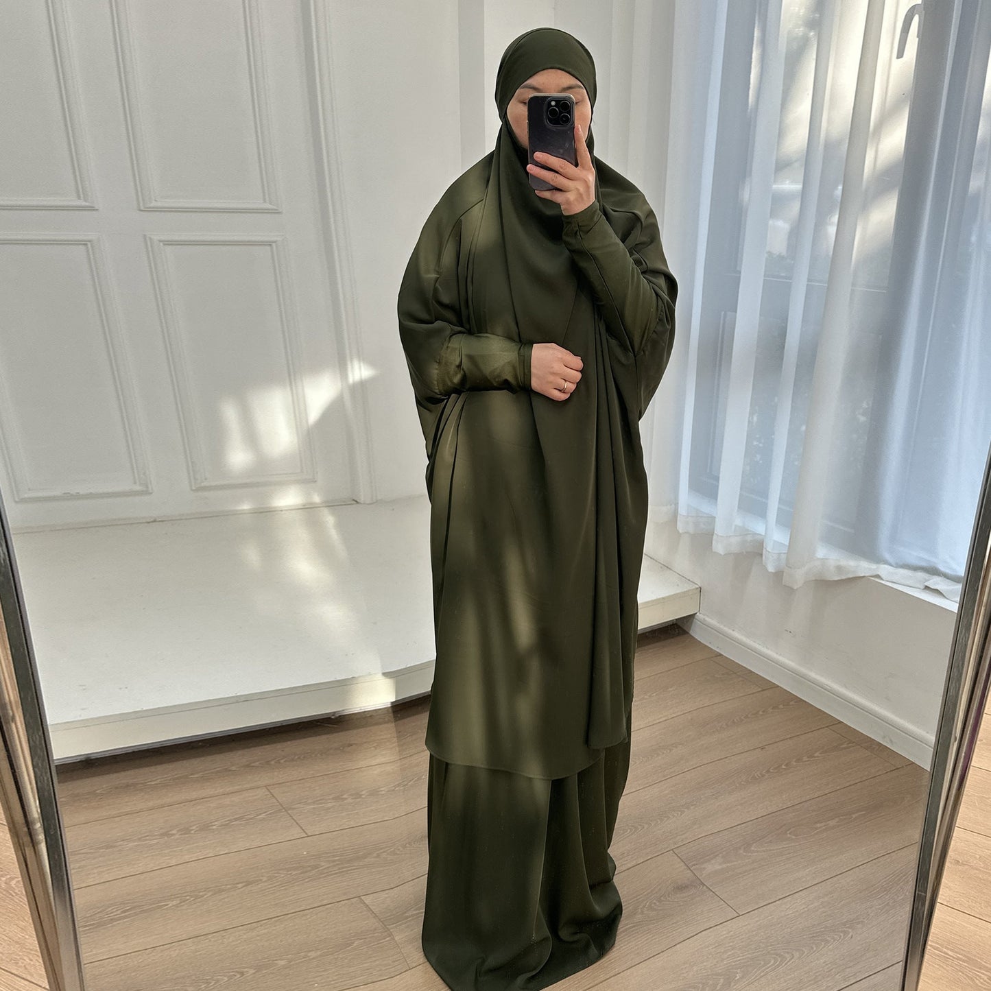Attractive Large Swing Solid Color Two-piece Suits