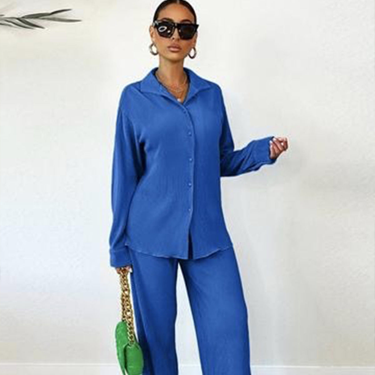Women's Fashion Elegant Casual Solid Color Trousers Suits