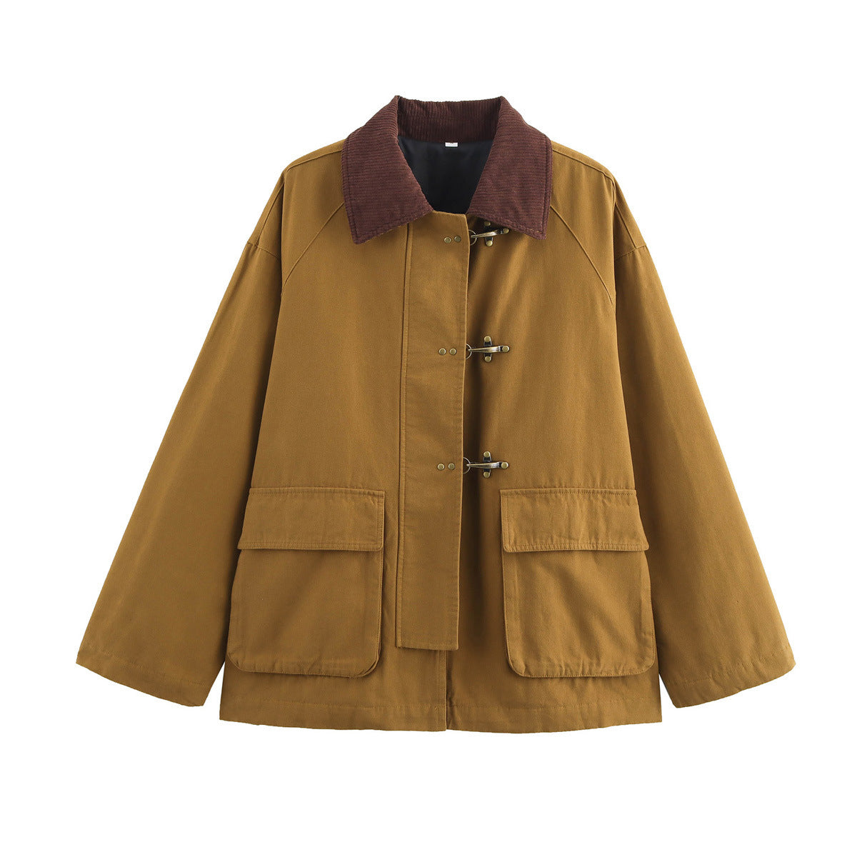 Women's Beautiful Retro Lapels Aircraft Buckle Jackets