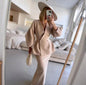 Fashion Solid Color Bandage Dress Slim Suits