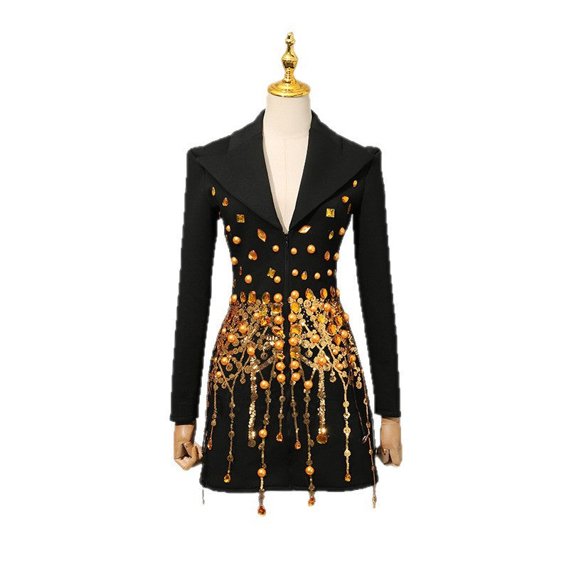 Women's Patchwork Retro Palace Style Light Luxury Clothing