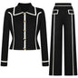 Creative Fashion Knitted Woolen Tup Straight Suits