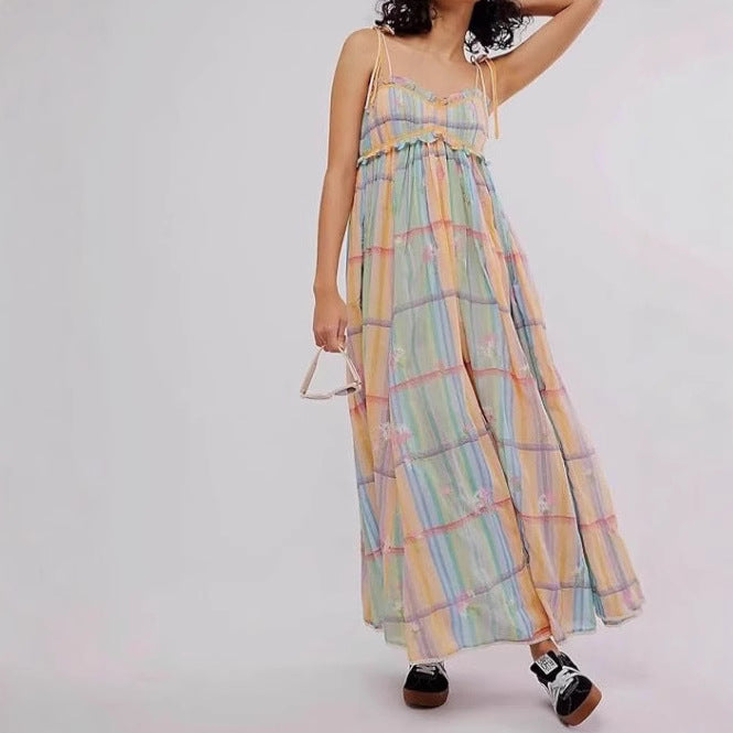 Up Floral Digital Print Ruffled Holiday Dresses
