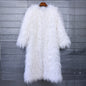Imitation Tan Wool Extended Furry Color Coats