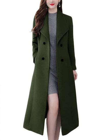 Thick Lapels Super Long Slim Fit Coats