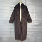 Fur Imitated Tibet Sheep Green Fruit Collar Over Coats