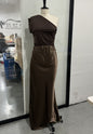 Women's Sloping Shoulder Dress High-grade Summer Elegant Dresses