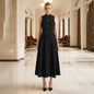 Long Summer Beads Rhinestones Sleeveless Waist Slimming Slim Fit Dresses