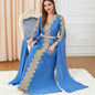 Women's Patchwork Super Long Sleeve Autumn Formal Dresses