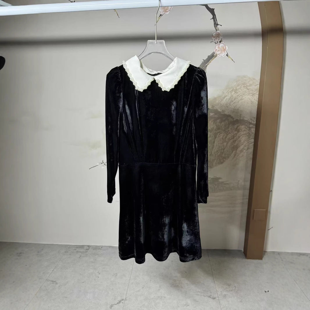 Style Dress Hepburn Little Black Veet Dresses