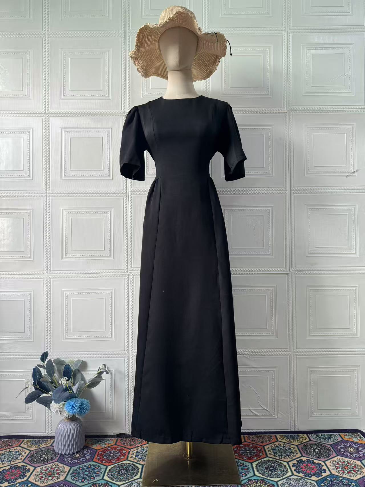 Women's Sweet Elegant Sleeve Long Dress Soft Dresses