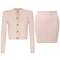 Women's Glamorous Beautiful Fashionable Knitted Three-piece Suits