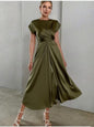Women's High-grade Satin One-piece Sleeve Dress Elegant Dresses