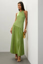 Women's Summer Fashion Casual Pleated Cloth Halter Dresses