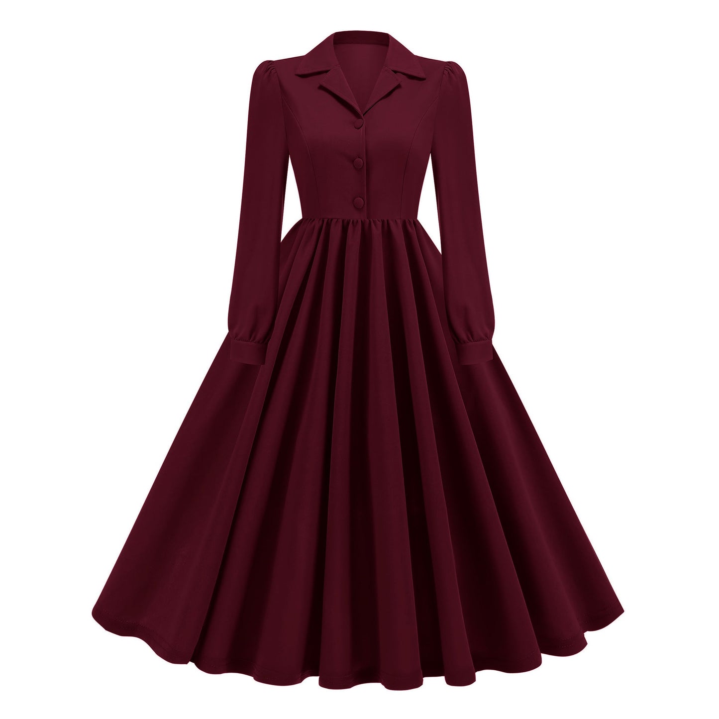 Women's Sleeve Autumn Retro French Style Commuting Dresses