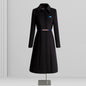 Women's Professional Woolen Winter Mid-length Elegant Wool Coats