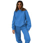 Solid Color Hooded Pullover Long-sleeved Cotton Suits