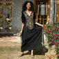 Embroidered Holiday Maxi Dress Seaside Beach Cover up Casual Dress Beach Cover Up Women