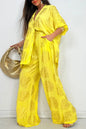 Women's Lapel Print Gilding Loose Casual Long Suits