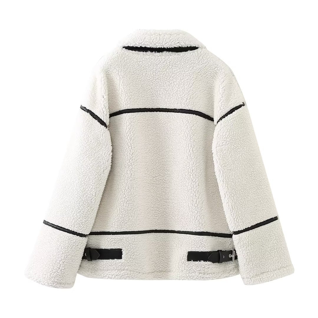 Women's Fashion French Fur All-in-one Car Coats