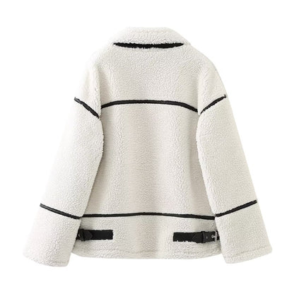 Women's Fashion French Fur All-in-one Car Coats