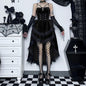 Women's Autumn Dark Sexy Hot Halter Drag Dresses