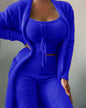 Women's Comfortable Fashion Casual Plush Trousers Suits