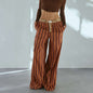 Women's Casual Comfortable Plaid Trousers Straight For Pants