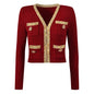 High Quality Fashion Knitted Sequin Bead Cardigans